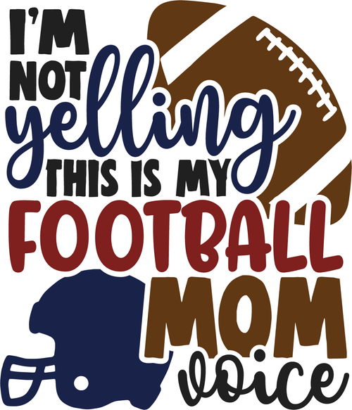 I m not yelling this is my football mom voice Funny Poster Creative Canvas Print