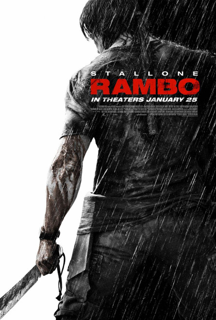 Rambo (2008)_1 Poster Canvas Movie Film Print A0 A1 A2 A3 A4 A5 A6 Art Wall Deco