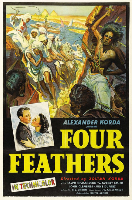 The Four Feathers (1939)_0 Poster Canvas Movie Film Print A0 A1 A2 A3 A4 A5 A6 A