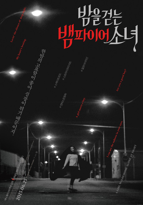 A Girl Walks Home Alone at Night (2015)_3 Movie Film Poster Canvas iconic design