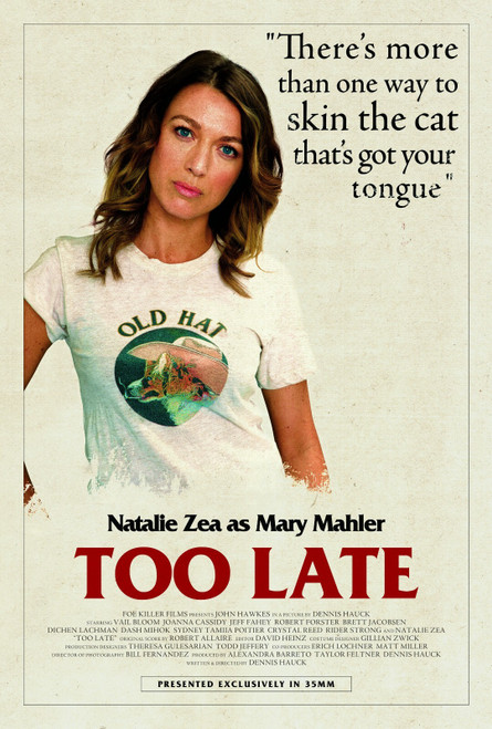 Too Late (2016)_9 Poster Canvas Movie Film Print A0 A1 A2 A3 A4 A5 A6 Art Wall D