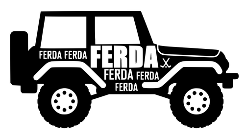FerdaJeep_pngAW Poster Canvas Movie Film Print A0 A1 A2 A3 A4 A5 A6 Art Wall Dec