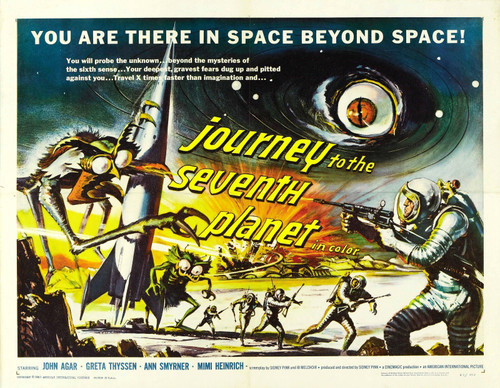 journey to the seventh planet Poster Canvas Movie Film Print A0 A1 A2 A3 A4 A5 A
