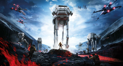 Star Wars Battlefront Poster Canvas Movie Film Print A0 A1 A2 A3 A4 A5 A6 Art Wa