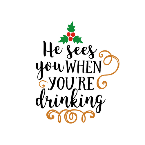 He Sees You When You_re Drinking Poster Canvas Movie Film Print A0 A1 A2 A3 A4 A