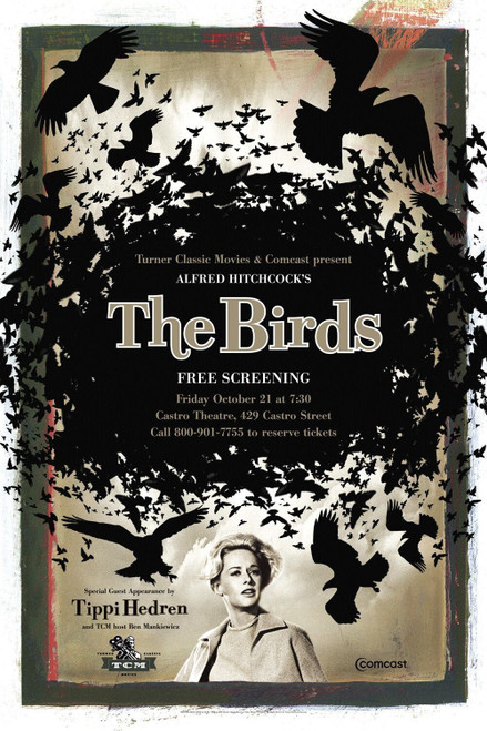 The Birds (1963)_3 Poster Canvas Movie Film Print A0 A1 A2 A3 A4 A5 A6 Art Wall