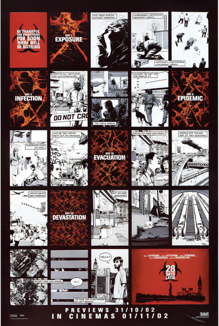 28 Days Later- British-2002 (1)- upscaled Poster Canvas Movie Film Print A0 A1 A