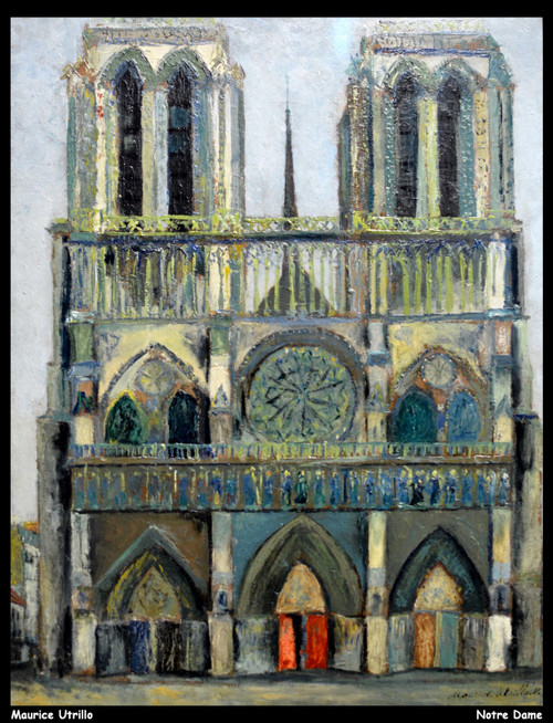 maurice-utrillo---notre-dame-jpb_14430767761_o(1) Poster Canvas Movie Film Print