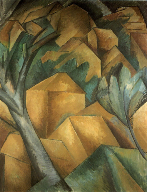 Braque Georges - Houses at Estaque Poster Canvas Movie Film Print A0 A1 A2 A3 A4