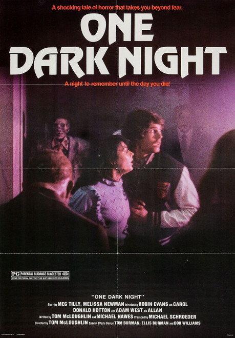 One Dark Night (1983)_0 Poster Canvas Movie Film Print A0 A1 A2 A3 A4 A5 A6 Art