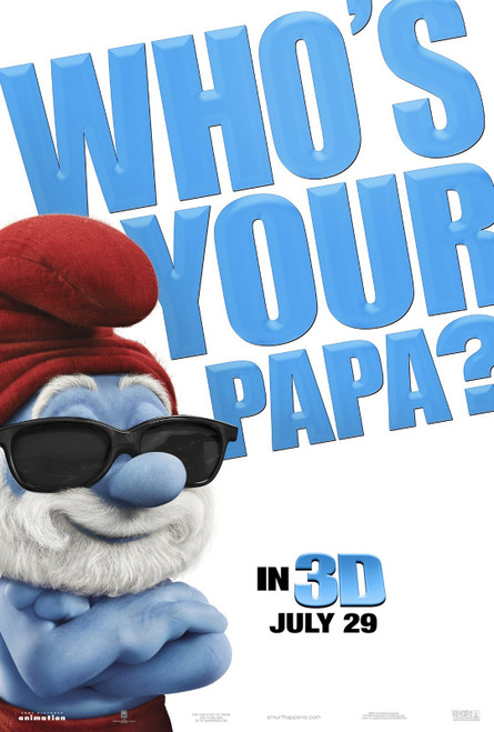 The Smurfs (2011)_9 Poster Canvas Movie Film Print A0 A1 A2 A3 A4 A5 A6 Art Wall