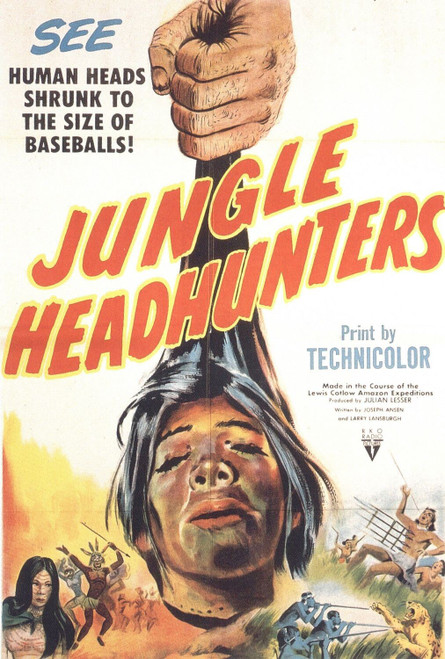 Jungle Headhunters (1951)_0 Poster Canvas Movie Film Print A0 A1 A2 A3 A4 A5 A6
