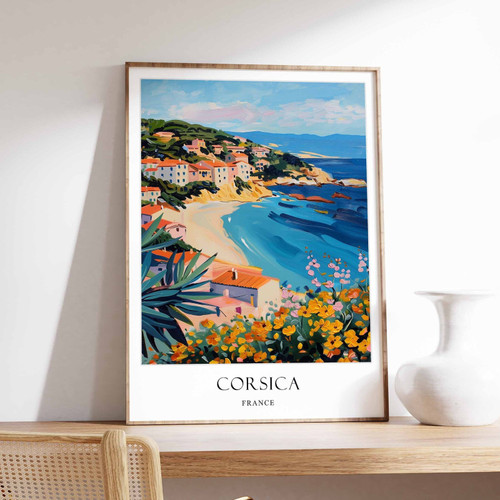 8_Corsica Poster, French Riviera Poster, Mediterranean Poster, Beach Poster, Eur