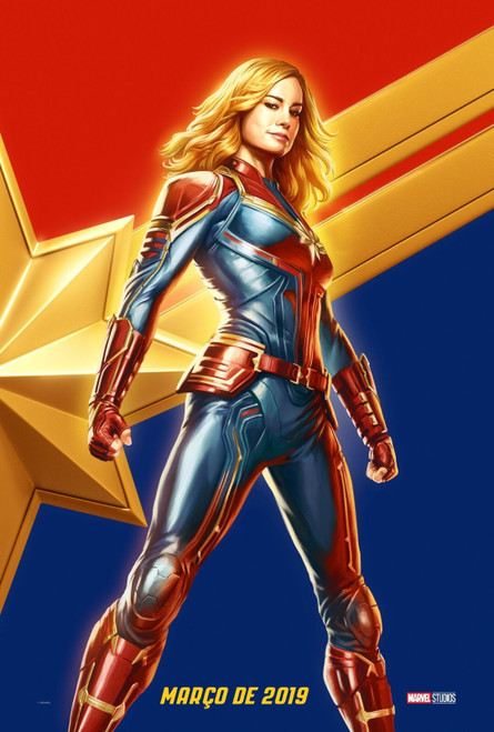 Captain Marvel (2019)_3 Movie Film Poster Canvas iconic design
