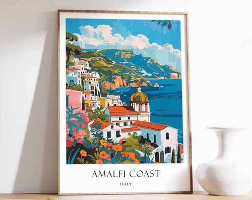 2_Amalfi Coast Poster, Italy Poster, Travel Poster, Beach Poster, Wall Art, Home