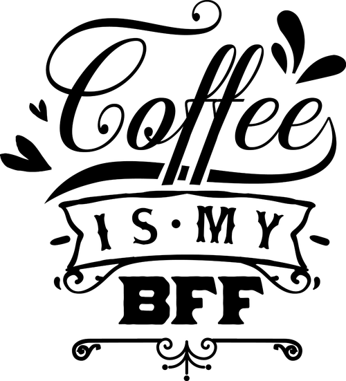 Coffee is my BFF Poster Canvas Movie Film Print A0 A1 A2 A3 A4 A5 A6 Art Wall De
