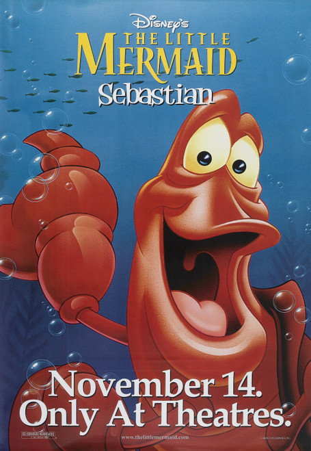 The Little Mermaid (1989)_8 Poster Canvas Movie Film Print A0 A1 A2 A3 A4 A5 A6