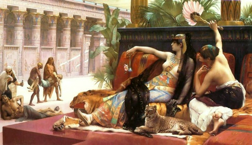 Cleopatra_Testing_Poisons_on_Condemned_Prisoners_1897 Poster Canvas Movie Film P