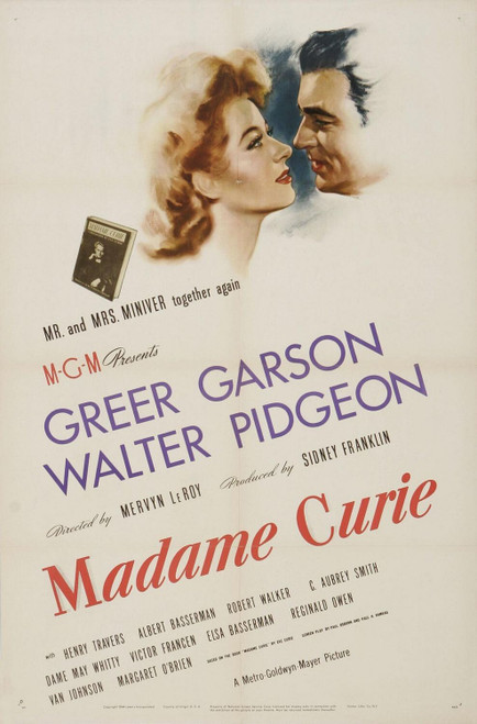 Madame Curie (1943)_1 Poster Canvas Movie Film Print A0 A1 A2 A3 A4 A5 A6 Art Wa