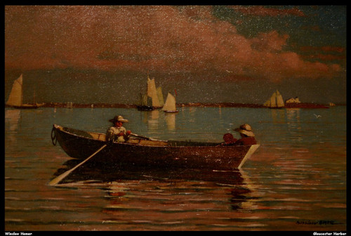 winslow-homer---gloucester-harbor--jpb_15558075035_o(1) Poster Canvas Movie Film