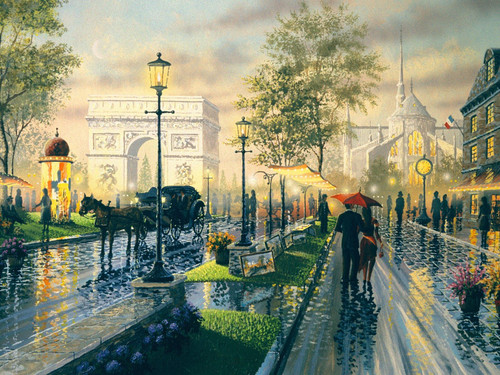 Paris Walk, Ken Shotwell, 2001 Poster Canvas Movie Film Print A0 A1 A2 A3 A4 A5
