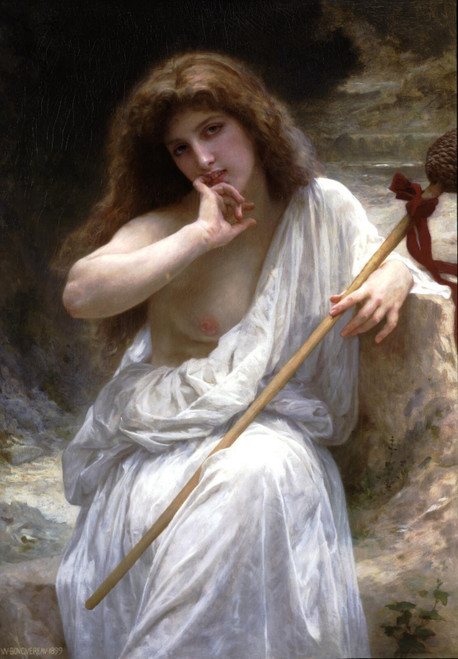 William-Adolphe Bouguereau - Mailice 1899 Poster Canvas Movie Film Print A0 A1 A