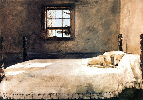 Andrew Wyeth Master Bedroom version 2 Poster Canvas Print Art Painting Decor Rep