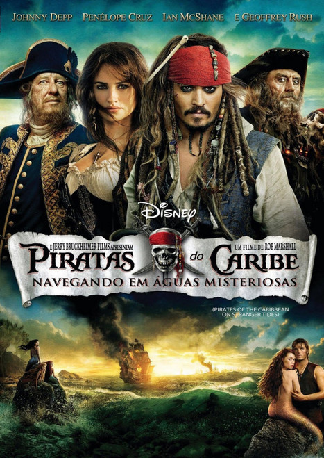 Piratas do Caribe - Navegando em Águas Misteriosas Poster Canvas Movie Film Prin