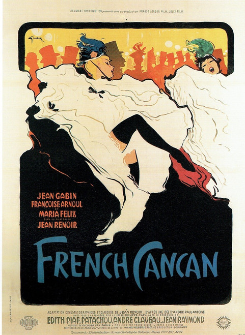 French Can-Can- French 1955 small Poster Canvas Movie Film Print A0 A1 A2 A3 A4