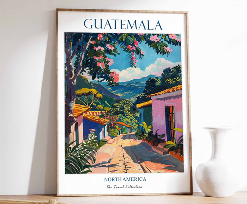1_Guatemala Print, Guatemala Travel Poster, North America Travel Print, Tropical