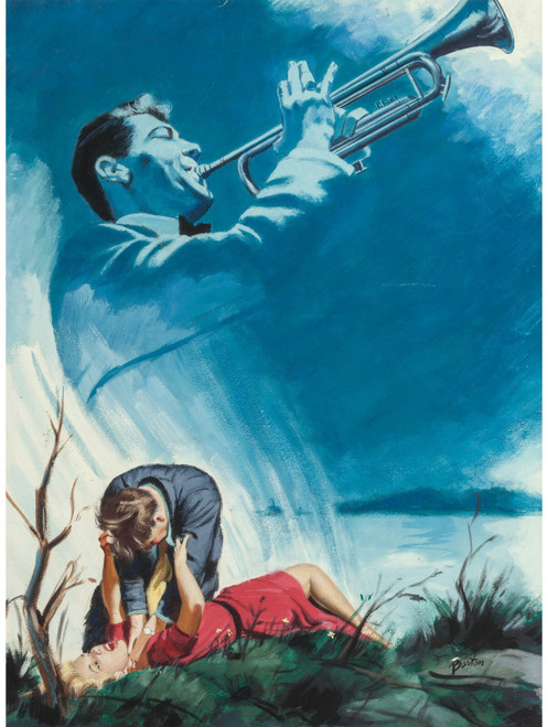 HARRY BARTON The Brass Shroud 1958 Poster Canvas Movie Film Print A0 A1 A2 A3 A