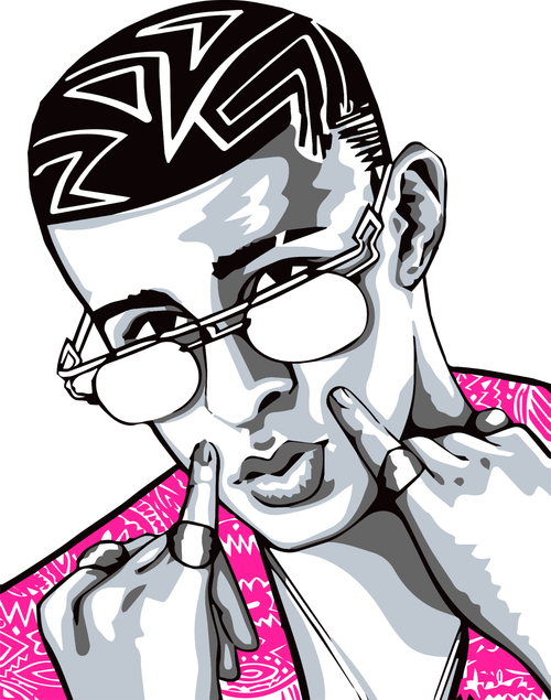 Bad Bunny (40) Poster Canvas Movie Film Print A0 A1 A2 A3 A4 A5 A6 Art Wall Deco