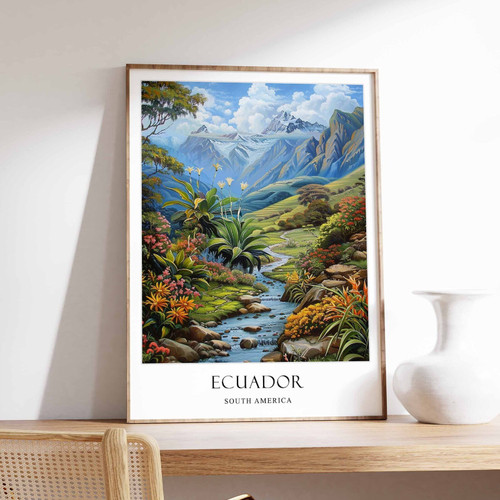 3_Ecuador Poster, Home Decor, Ecuador Wall Art, South American Travel Poster, Ga