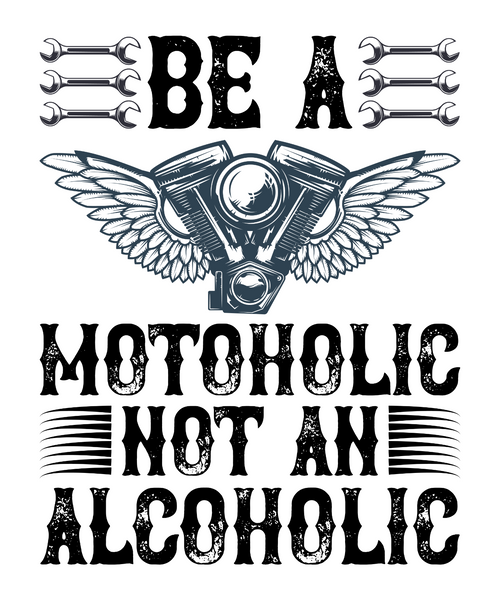 Be a motoholic not an alcoholic-01 Poster Canvas Movie Film Print A0 A1 A2 A3 A4