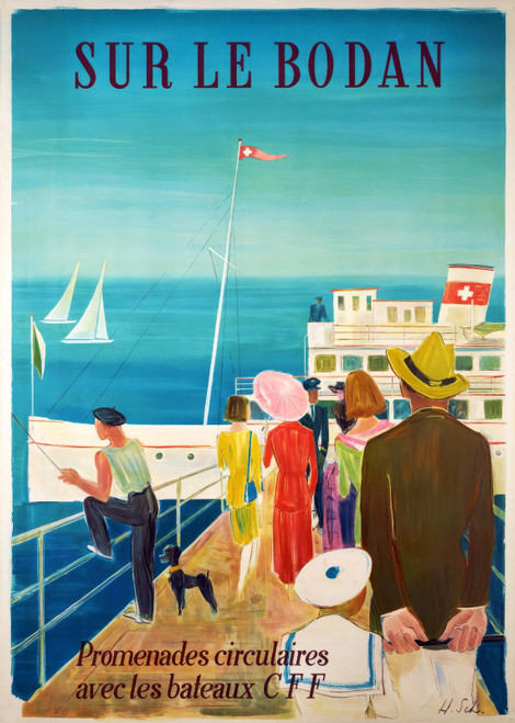 51255751209_SCHOELLHORN, Hans. Sur le Bodan, CFF, 1953.-artofuniverse0