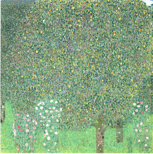 Gustav Klimt - Roses beneath Trees 1904 Poster Canvas Movie Film Print A0 A1 A2