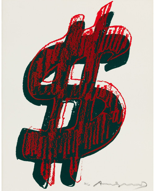 Andy Warhol - Dollar 3 1982 (2) Poster Canvas Print Art Painting Decor Reprint w