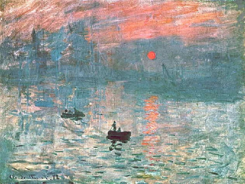 Monet - Sunrise Poster Canvas Movie Film Print A0 A1 A2 A3 A4 A5 A6 Art Wall Dec