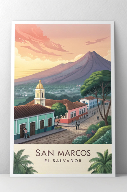 Captivating San Marcos El Salvador - Exotic Travel Poster Art Print Poster Movie