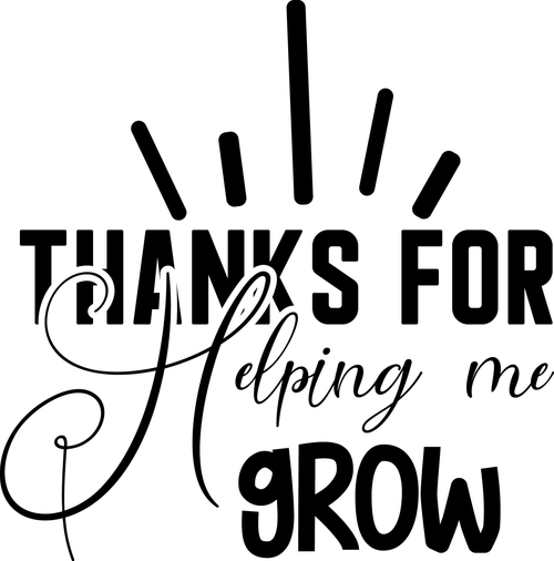 THANKS for HELPING ME GROW (7) Poster Canvas Movie Film Print A0 A1 A2 A3 A4 A5