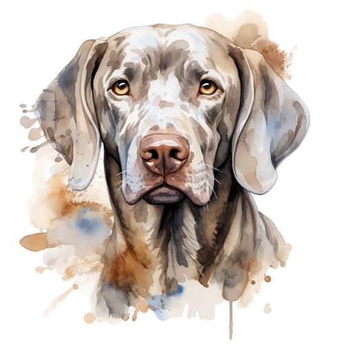 Weimaraner (2) Poster Canvas Movie Film Print A0 A1 A2 A3 A4 A5 A6 Art Wall Deco