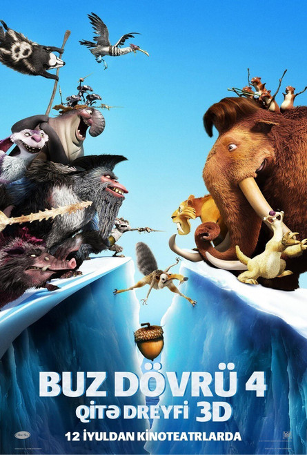 Ice Age_ Continental Drift (2012)_9 Poster Canvas Movie Film Print A0 A1 A2 A3 A