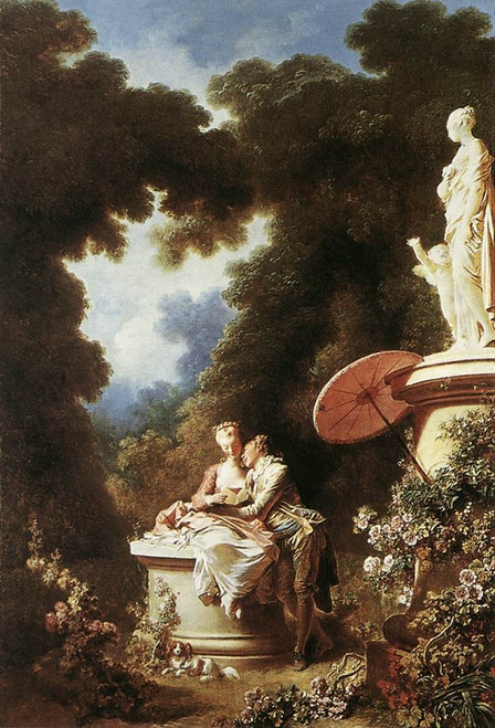 Fragonard_The_Confession_of_Love Poster Canvas Movie Film Print A0 A1 A2 A3 A4 A