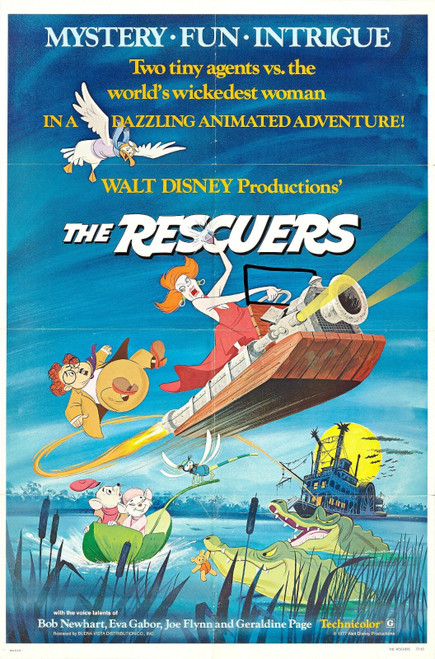 The Rescuers (1977)_1 Poster Canvas Movie Film Print A0 A1 A2 A3 A4 A5 A6 Art Wa