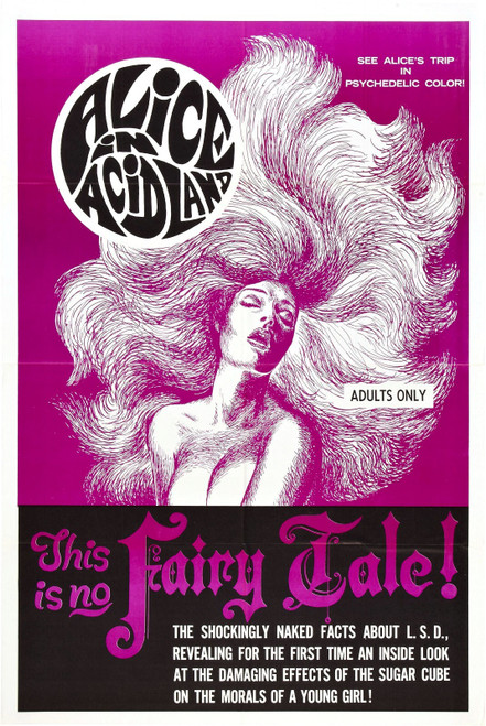 Alice In Acidland 01 Poster Canvas Movie Film Print A0 A1 A2 A3 A4 A5 A6 Art Wal