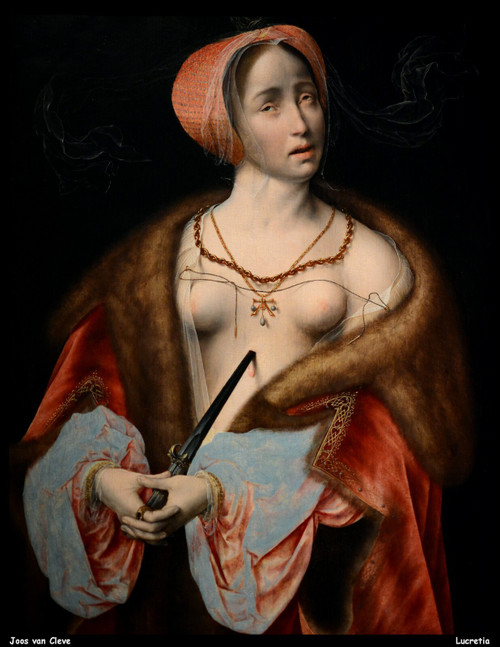 joos-van-cleve---lucretia--jpb_23701499576_o(1) Poster Canvas Movie Film Print A