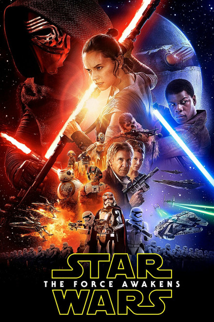 StarWarsTheWarsAwakens1- Poster (A0-A4) Film Movie Picture Art Wall Decor Actor