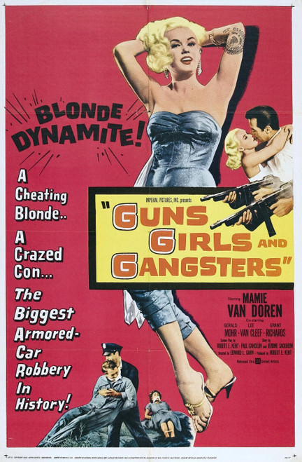 Guns, Girls, and Gangsters (1959)_0 Movie Film Poster Canvas iconic design
