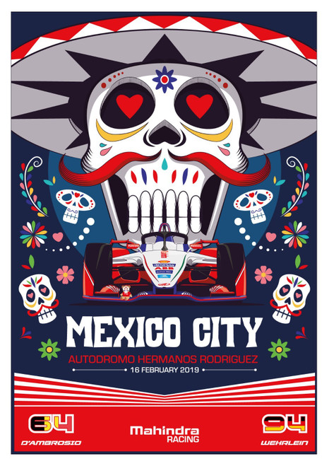 Grand Prix Formula One Mexico city 2019 Poster Canvas Movie Film Print A0 A1 A2