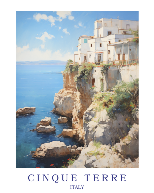cinque terre(1) Poster Canvas Travel Holiday Trip Print Turism A0 A1 A2 A3 A4 A5